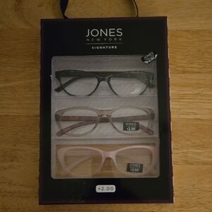 Jones New York 3 Pair Signature +2.0 Glasses